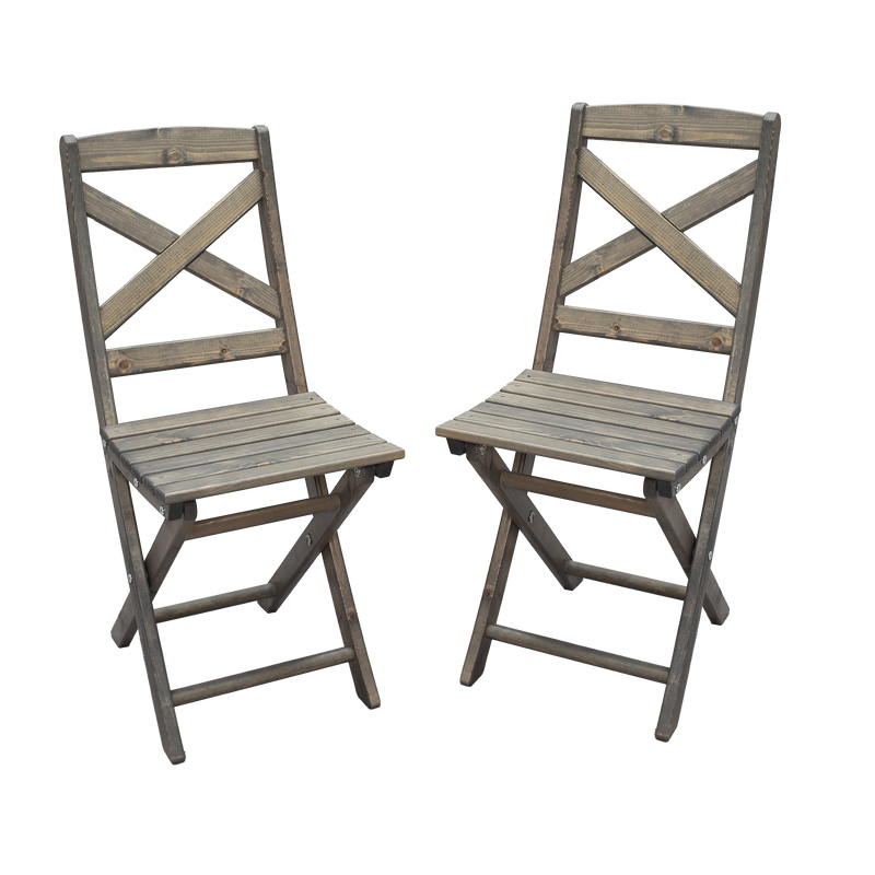 Baltic Garden Utomhusstol Wilma 2-pack  Grå