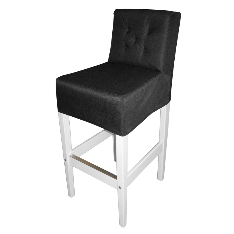 Baltic Garden Utomhusbarstol Brixton 2-pack  Vit, Furu
