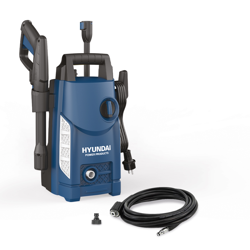 Hyundai Power Products Högtryckstvätt 1400 W 105 Bar Hyundai Power Products 2 År, 23x26x48 Cm