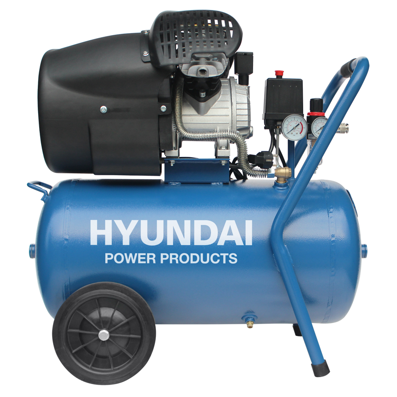 Hyundai Power Products Kompressor 50 L 8 Bar 3 Hp Direktdriven Hyundai Power Products 230v - 50 Hz., 37,9 Kilogram.