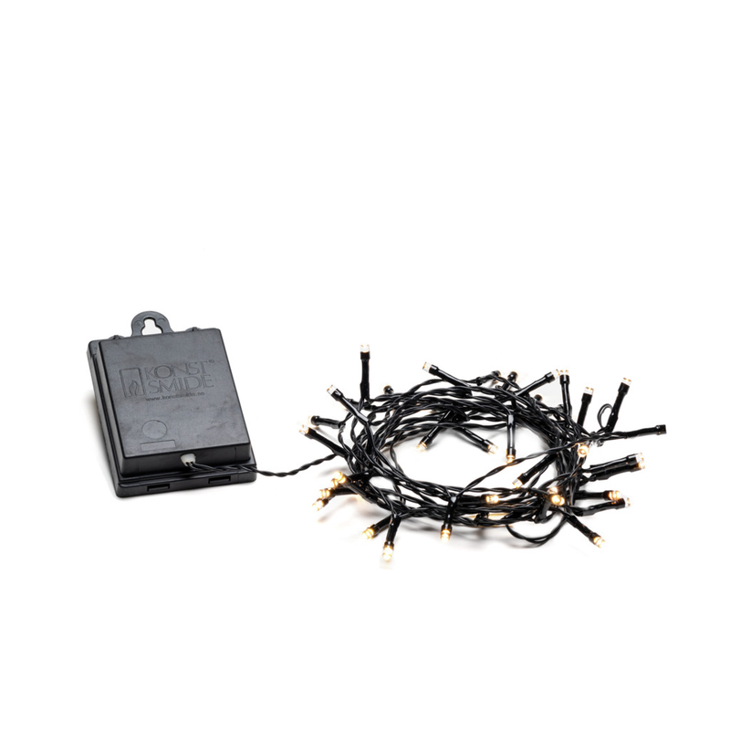 Konstsmide Ljusslinga Ute 40 Led Multifunktion/timer 6h Gnosjö  Varmvit/svart Kabel