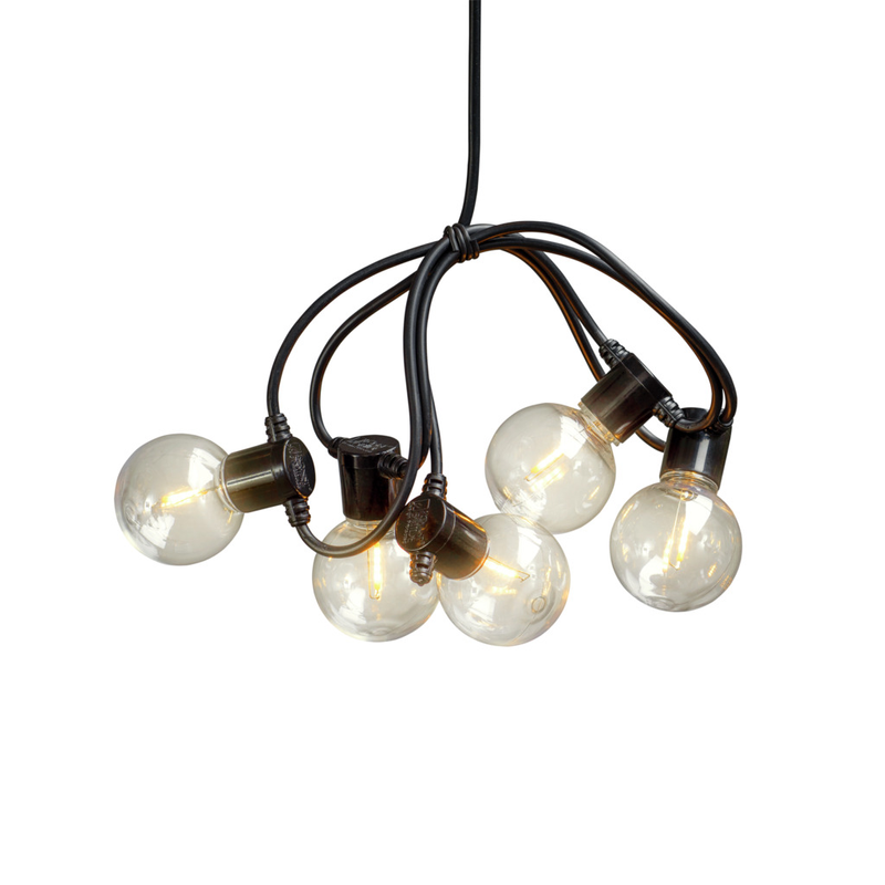Konstsmide Ljusslinga Ute E14 20 Amber Led Svart Kabel 6v/ip44 Gnosjö  Ip44, G