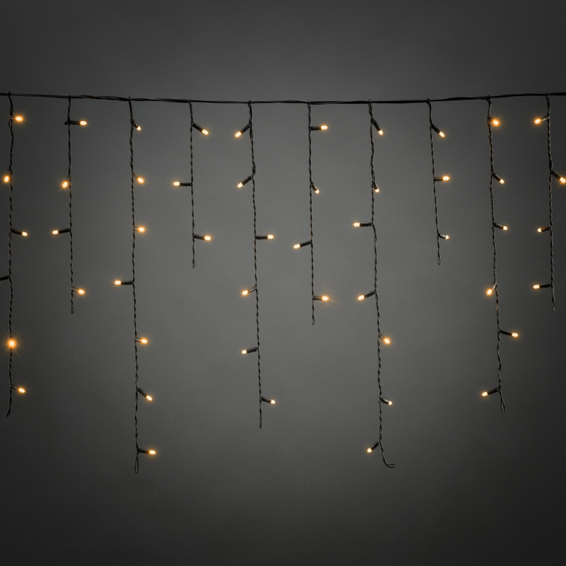 Konstsmide Ljusslinga Ute Tilläggsslinga För 4920, 100 Amber Istapp Moulded Led Gnosjö  Ip67, G