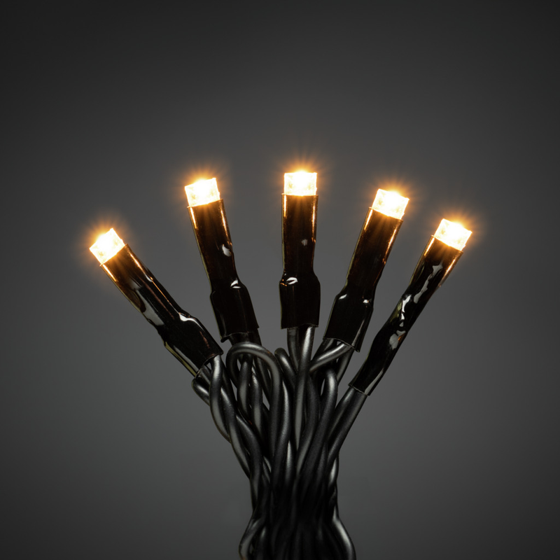 Konstsmide Ljusslinga Ute 400 Amber Led Appstyrd Svart Kabel Gnosjö  Ip44, E