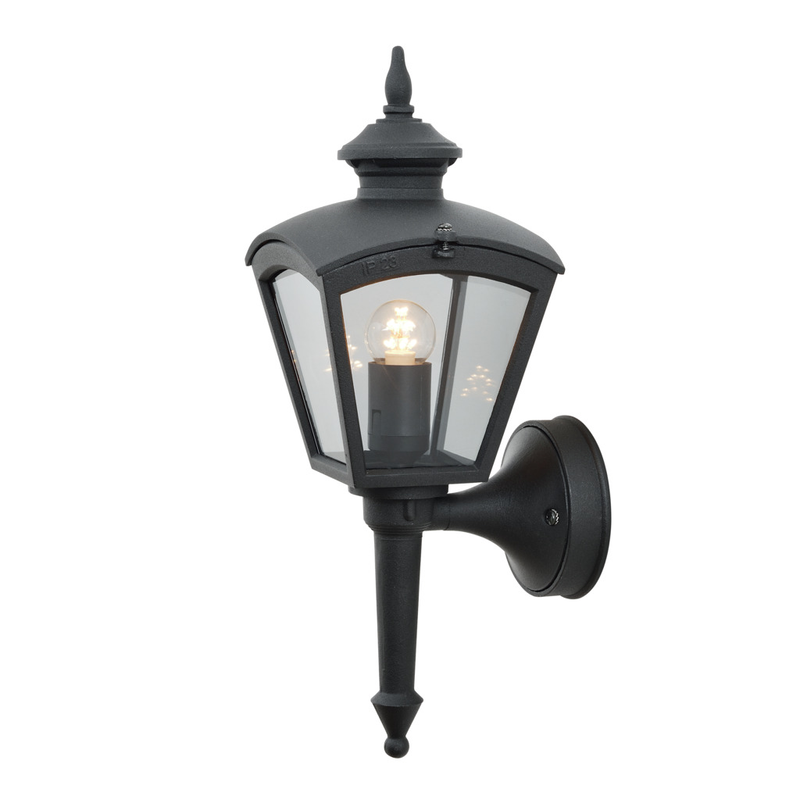 Konstsmide Vägglampa Ute Cassiopeia E27 Gnosjö  Mattsvart