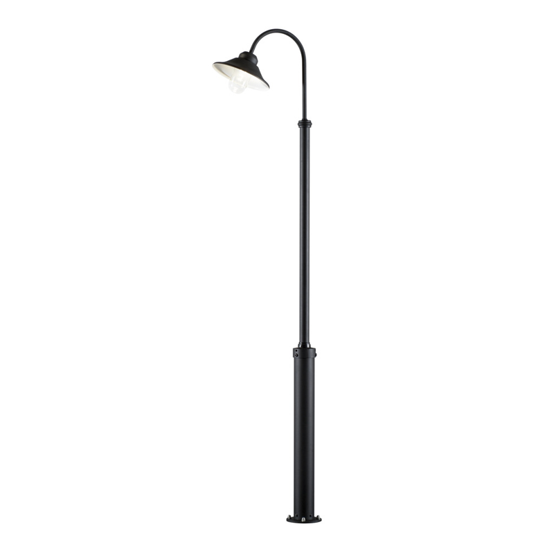 Konstsmide Lyktstolpe Vega Hp-led Med Taurus Stolpe 2.4m Svart Gnosjö  8w, Ip23