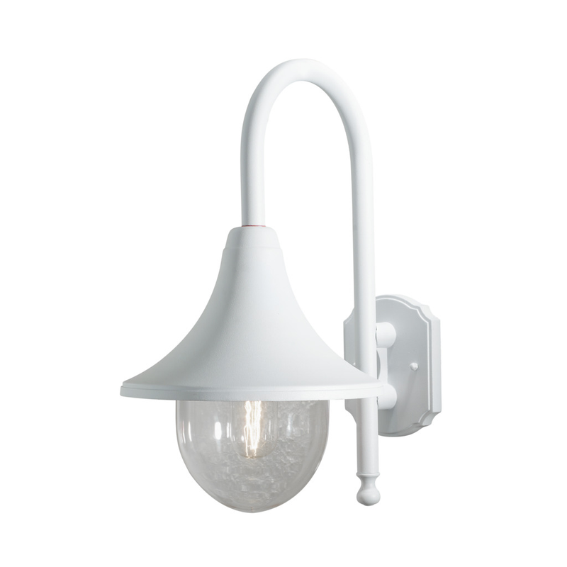 Konstsmide Vägglampa Ute Bari E27 Ner Gnosjö  Mattvit