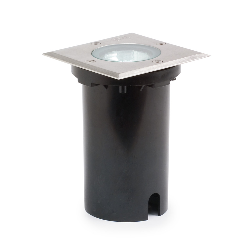 Konstsmide Spotlight Ute Mark Lågenergi Gu10 Fyrkantig Gnosjö  Ip65, Rostfritt Stål/aluminium
