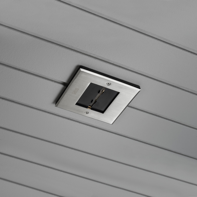 Konstsmide Taklampa Ute Infälld Hp-led Justerbar/dimbar Gnosjö  Ip44, Rostfritt Stål
