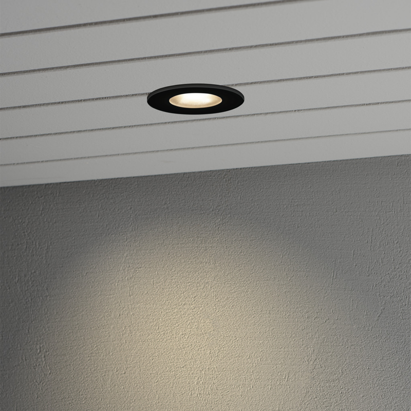 Konstsmide Taklampa Ute Infälld Hp-led 6w 10.5 Cm Gnosjö  Svart