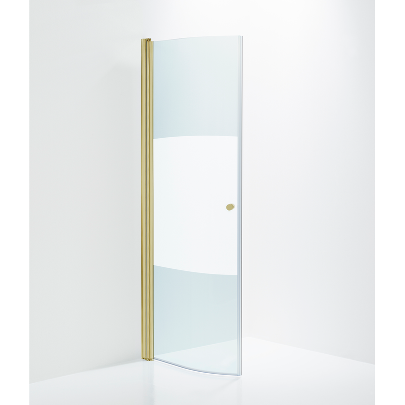 Duschbyggarna Duschdörr Halv Corny De Luxe  740 Mm, Guldoptik, Secret