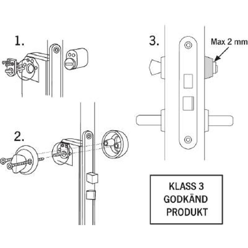Miller's Cylinder Oval 71237 Millers Krom, Mässing
