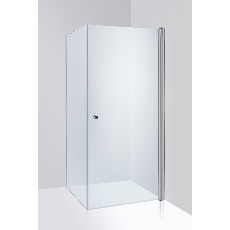 Duschbyggarna Duschdörrar Swing De Luxe Hörna  Dörr 800 Mm, Fast Parti 900 Mm, Högerhängd, Kromoptik