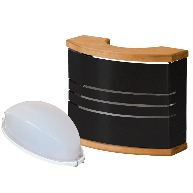 Harvia Bastubelysning Lampa Trä Harvia Svart