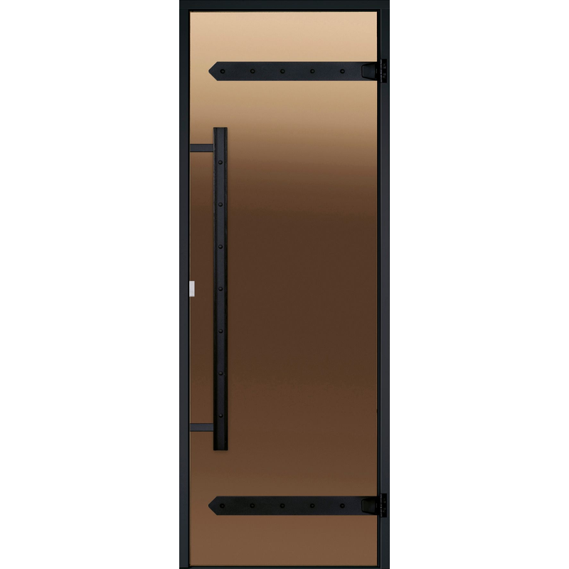 Harvia Bastudörr Legend Harvia 1890 X 690 X 92 Mm, Brons, Svart Furukarm