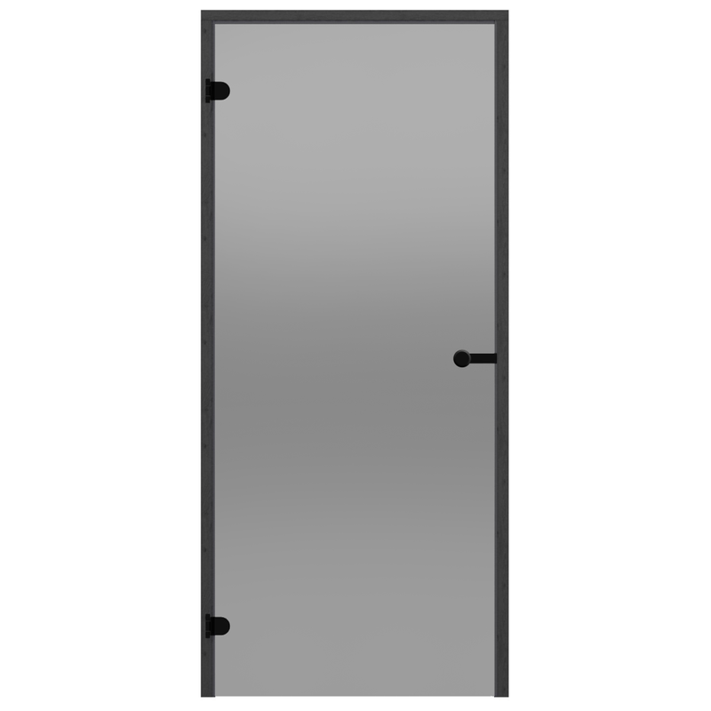 Harvia Bastudörr Black Line Harvia 1890 X 690 X 92 Mm, Grå, Svart Furukarm