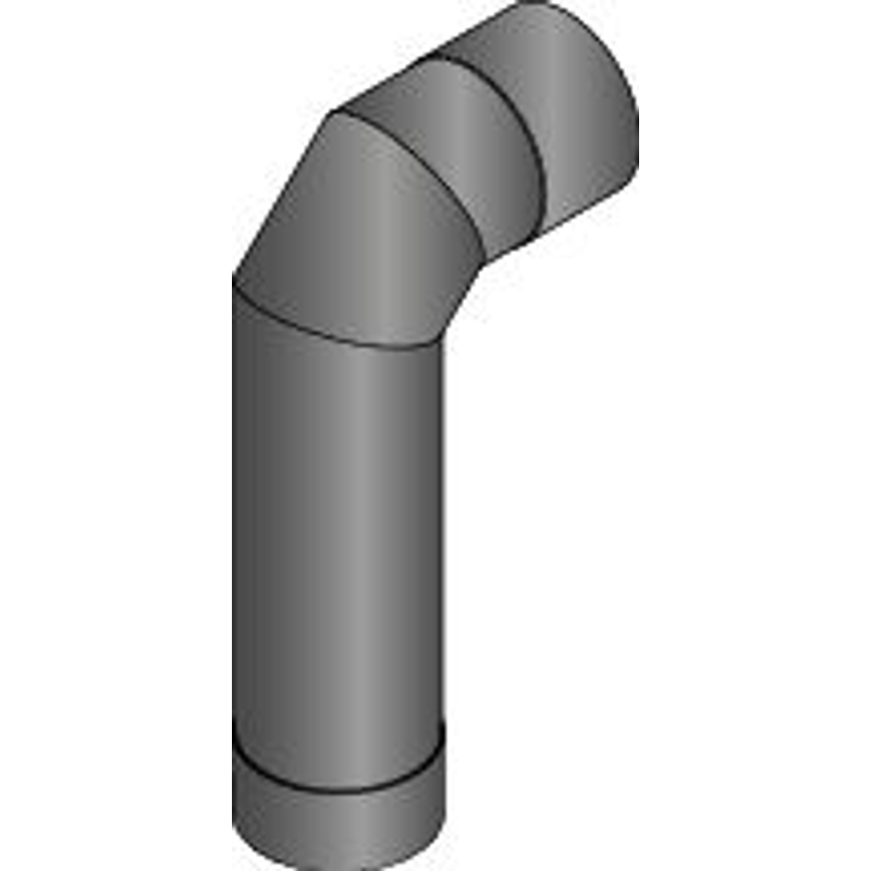 Harvia Anslutningsrör Vinkel ⌀ 115 Mm Harvia Svart, Svart