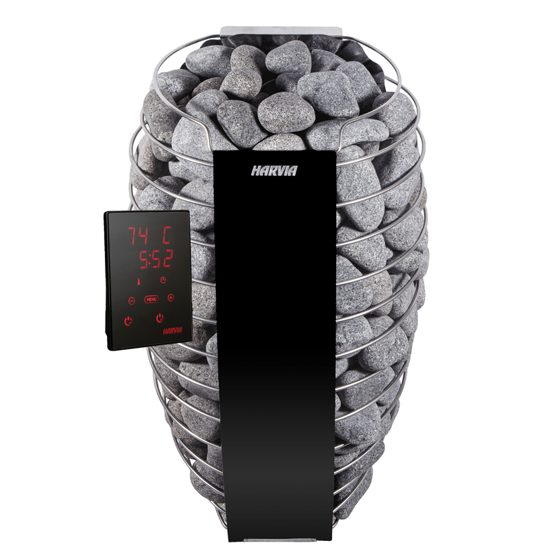 Harvia Elektriskt Bastuaggregat Spirit Harvia 6 Kw (sp60, 5 - 8 M3), Digital Styrenhet Med Wifi (xw)