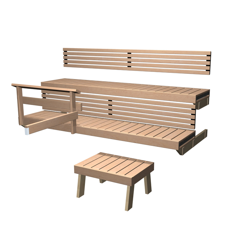 Harvia Bänkmodul Bastu Set Formula 19 Harvia Al
