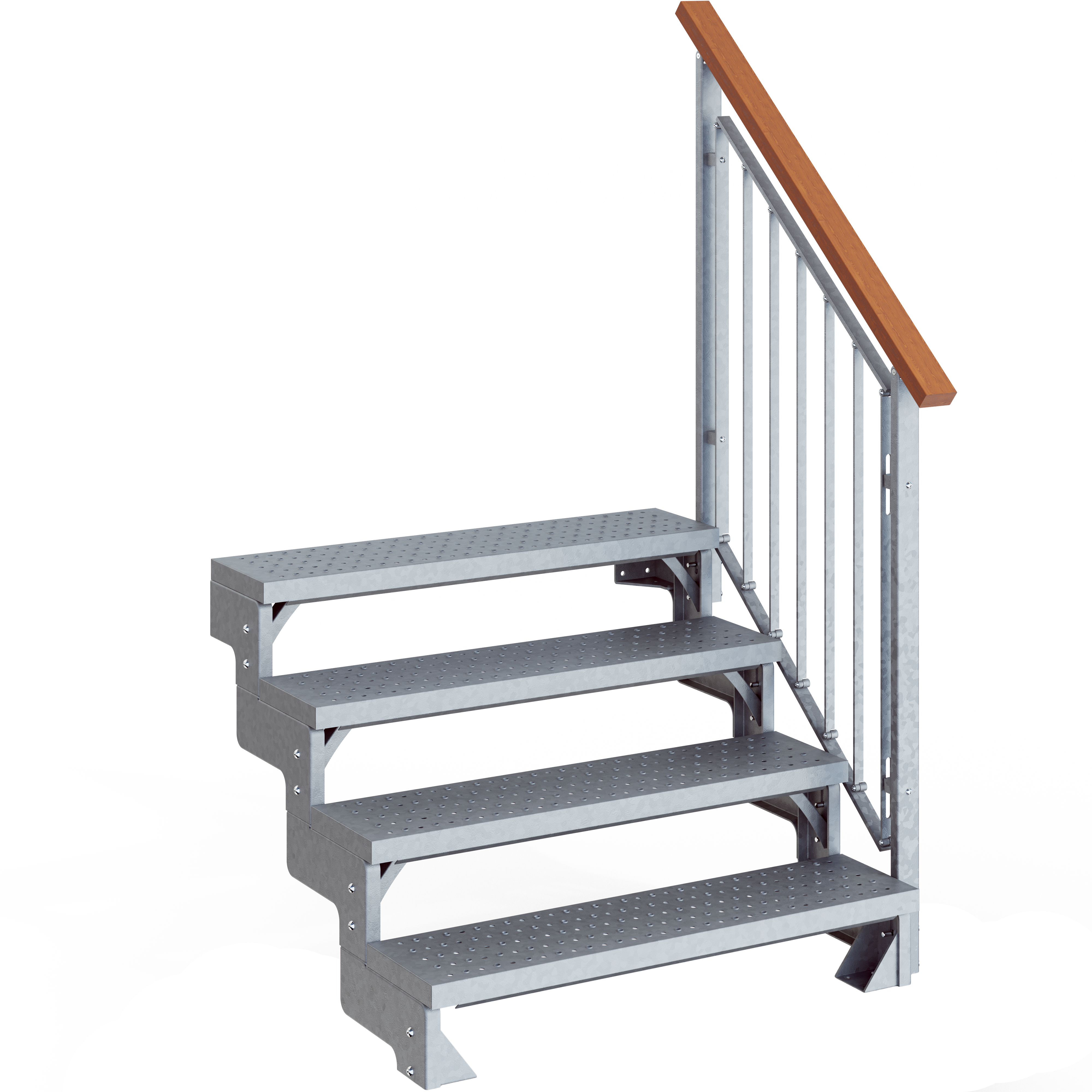Dolle Utomhustrappa Gardentop Halksäker Räcke En Sida Dolle 5 Steg