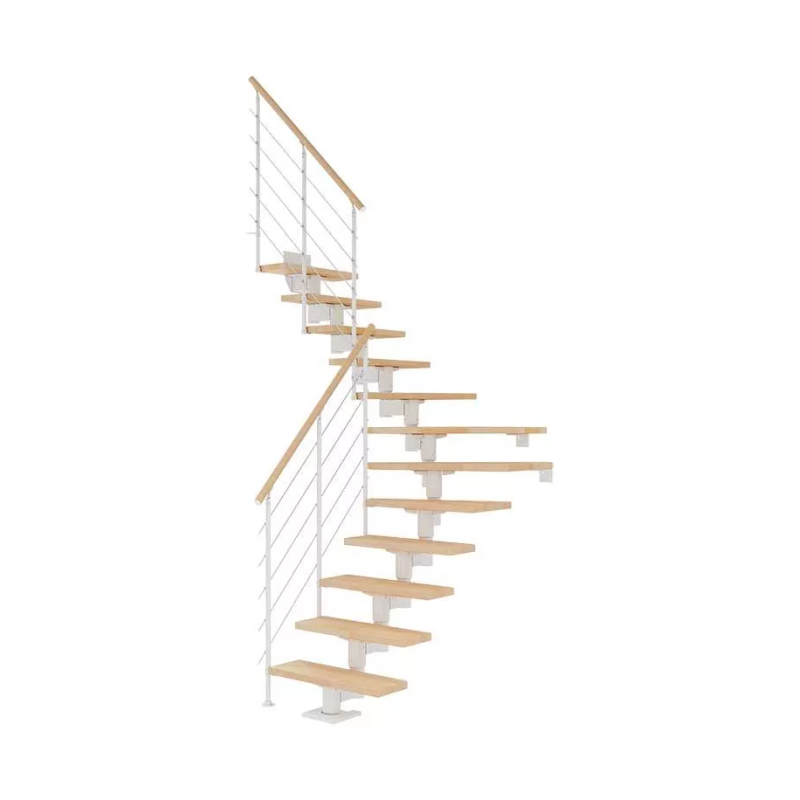 Dolle Trappa Cork Style6 U-form Dolle Vit, Bok, 13 Steg