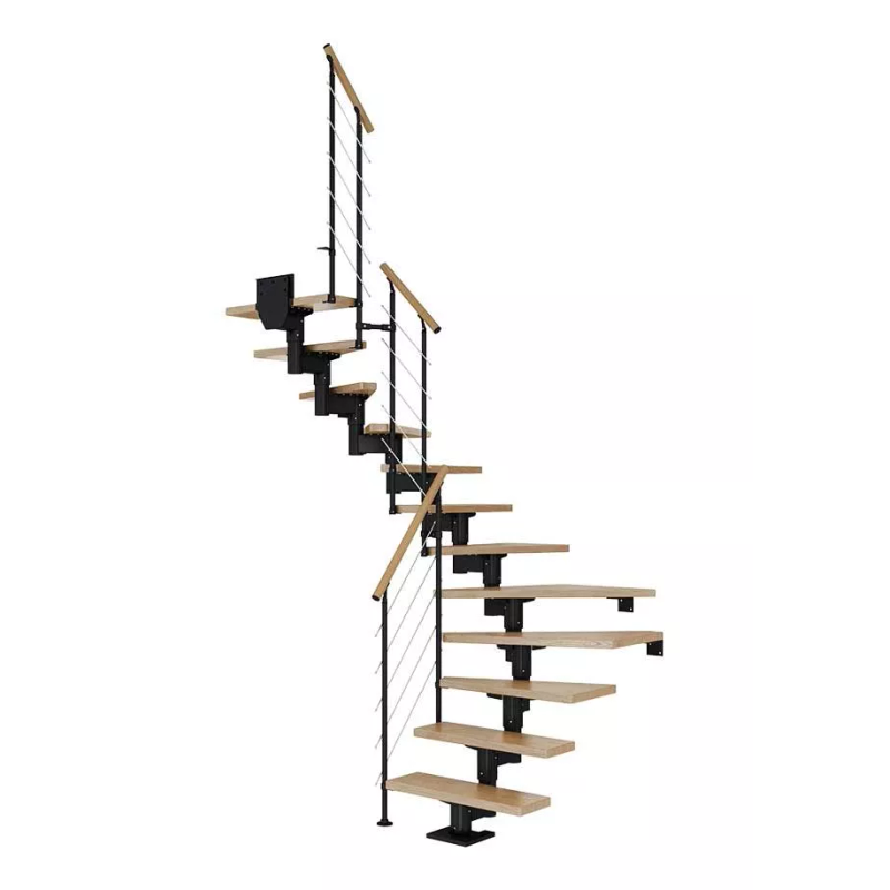 Dolle Trappa Cork Style6 U-form Dolle Svart, Ek, 11 Steg