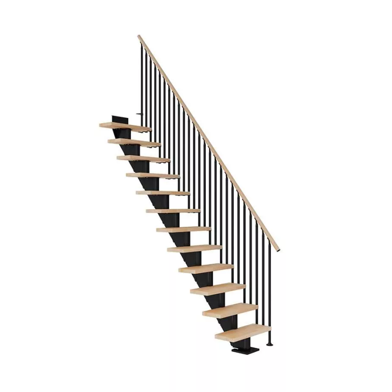 Dolle Trappa Frankfurt Classic Iii Rak Dolle Svart, Oljad Bok, 11 Steg, 65 Cm