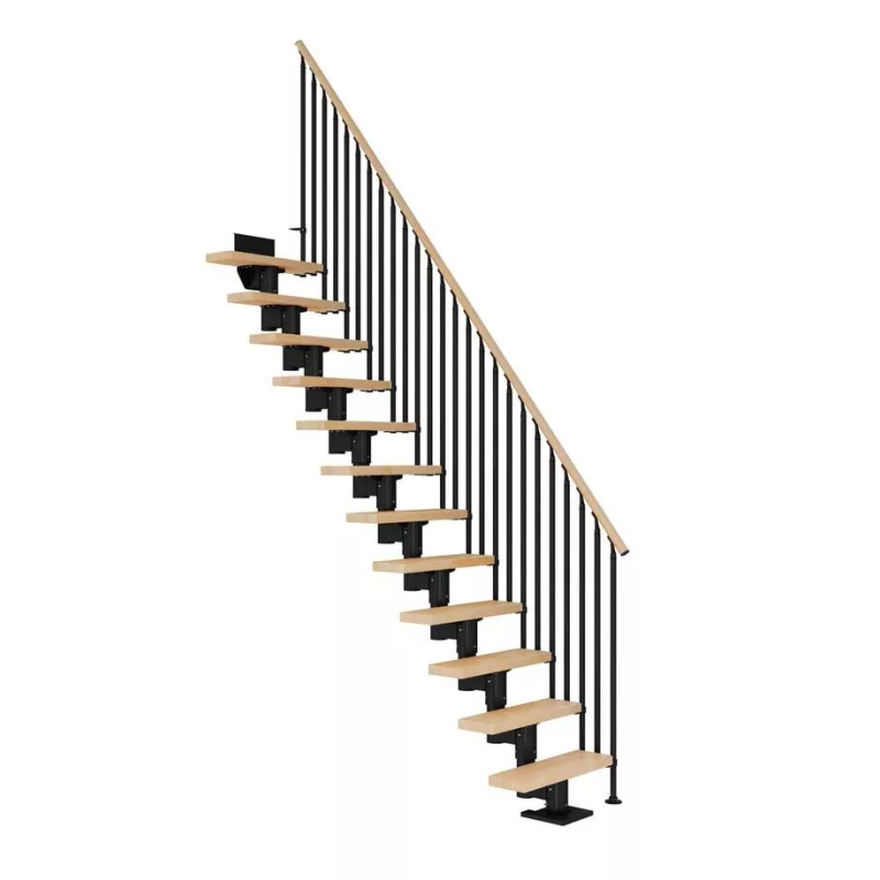 Dolle Trappa Dublin Classic Iii Rak Dolle Svart, Bok, 13 Steg, 61 Cm