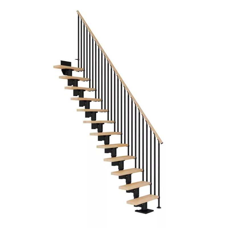 Dolle Trappa Dublin Classic Iii Rak Dolle Svart, Bok, 14 Steg, 61 Cm