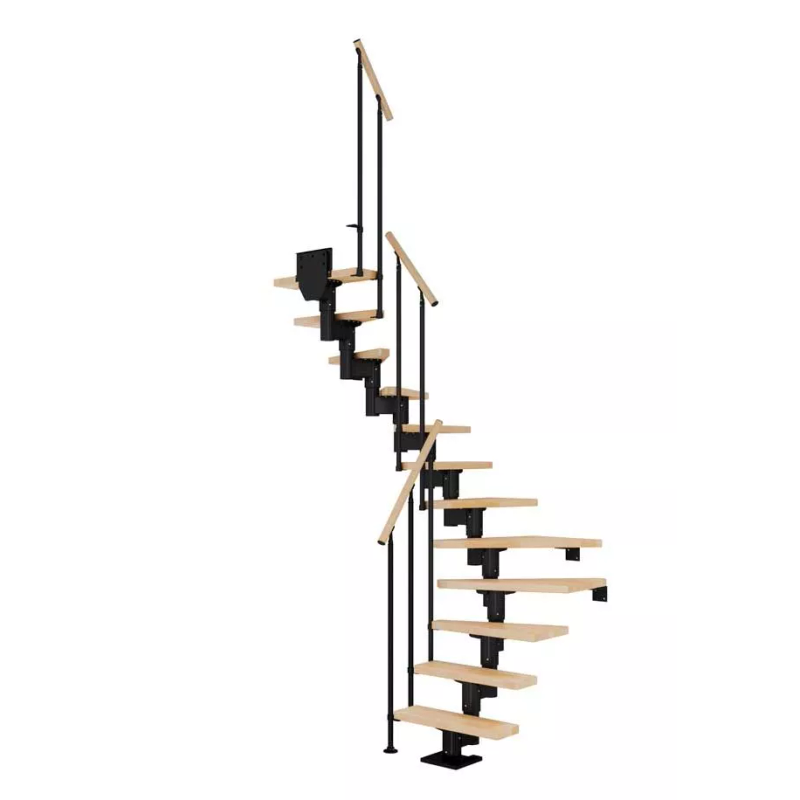 Dolle Trappa Dublin Classic Ii U-form Dolle Svart, Bok, 13 Steg, 71 Cm
