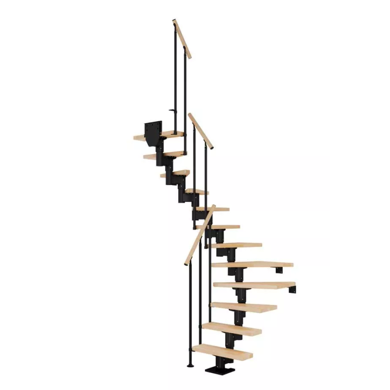 Dolle Trappa Dublin Classic Ii U-form Dolle Svart, Bok, 14 Steg, 71 Cm