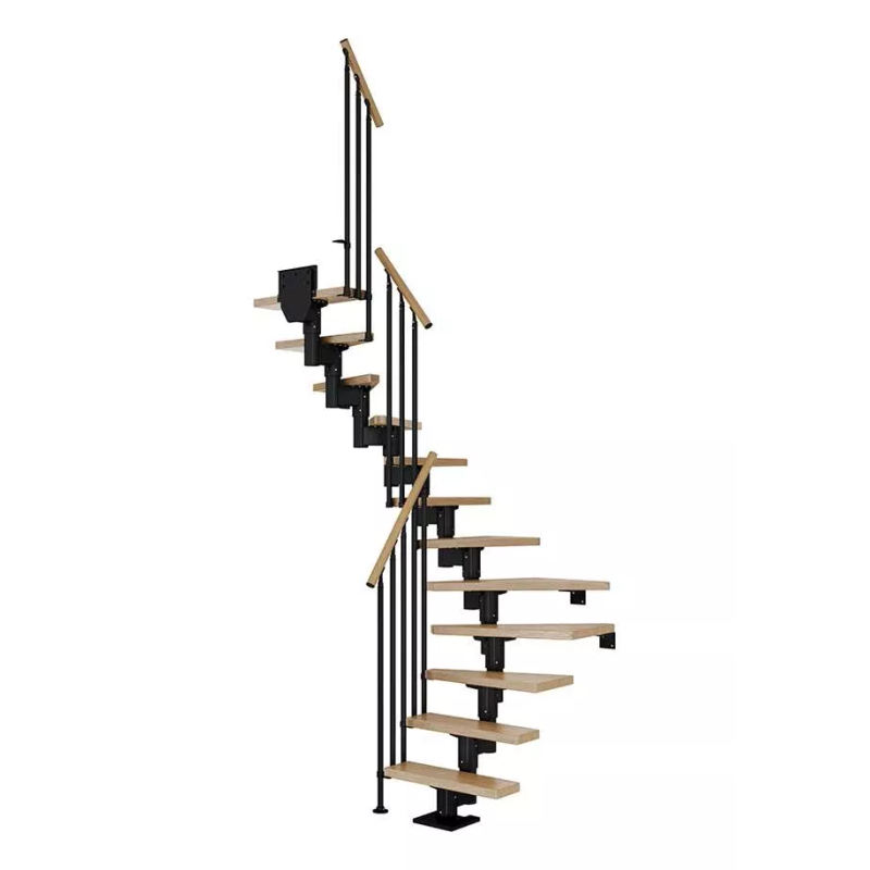 Dolle Trappa Dublin Classic Iii U-form Dolle Svart, Ek, 13 Steg, 61 Cm