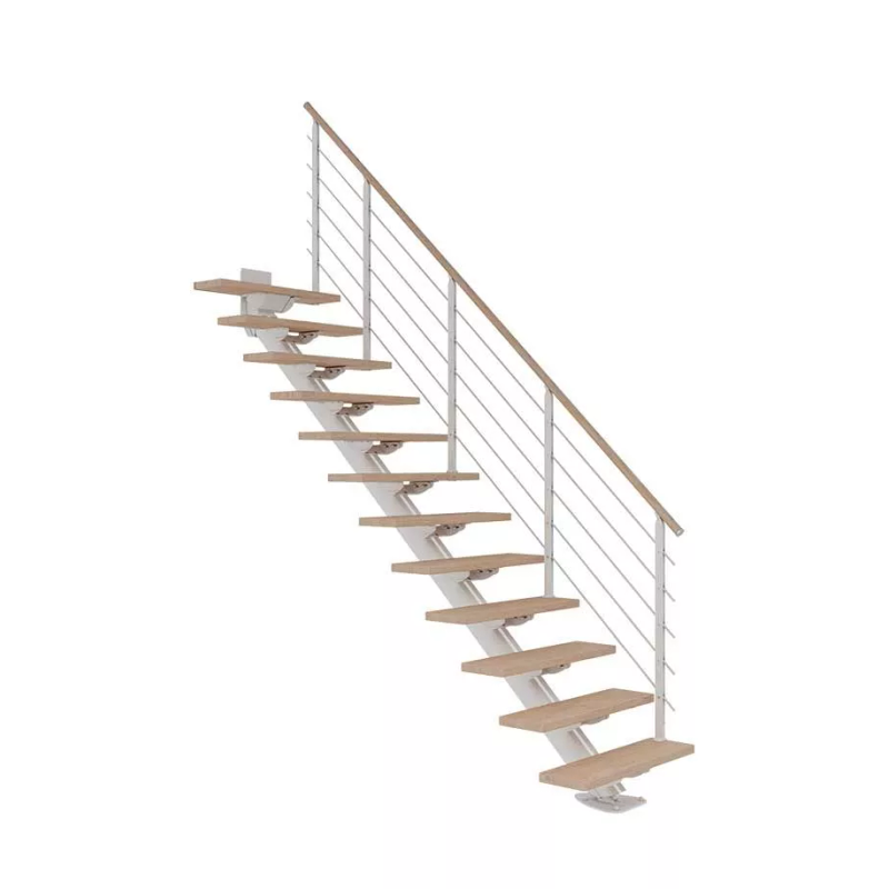 Dolle Trappa Sydney Design Rak Dolle Vit, Vitoljad Ek, 13 Steg, 85 Cm