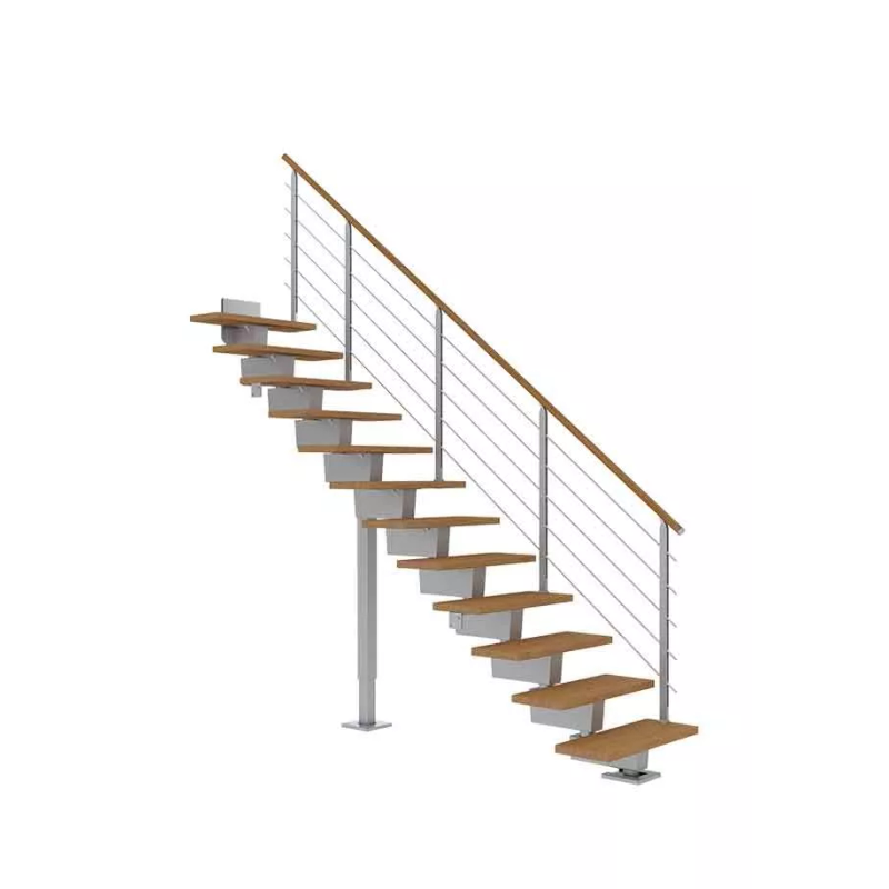 Dolle Trappa Dubai Design Rak Dolle 12 Steg, Silvergrå, Oljad Ek, 80 Cm