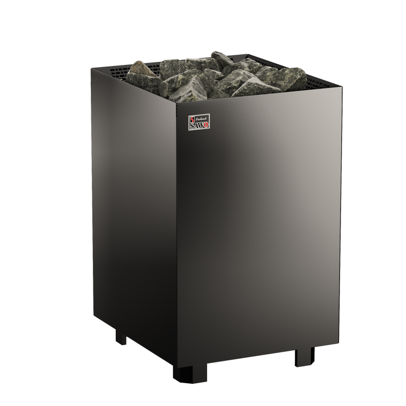 Sawo Elektrisk Bastuaggregat Rostfri Nordex Golv Svart Ns 3p Sawo 12 Kw (10-18 M3)