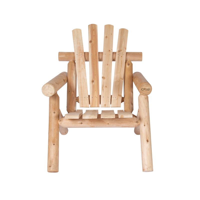 Canadian Outdoor Trädgårdsstol Log  Northern White Ceder Canadian Outdoor