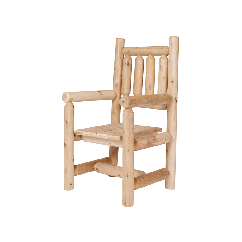 Canadian Outdoor Matbordstol Log  Northern White Cedar Canadian Outdoor