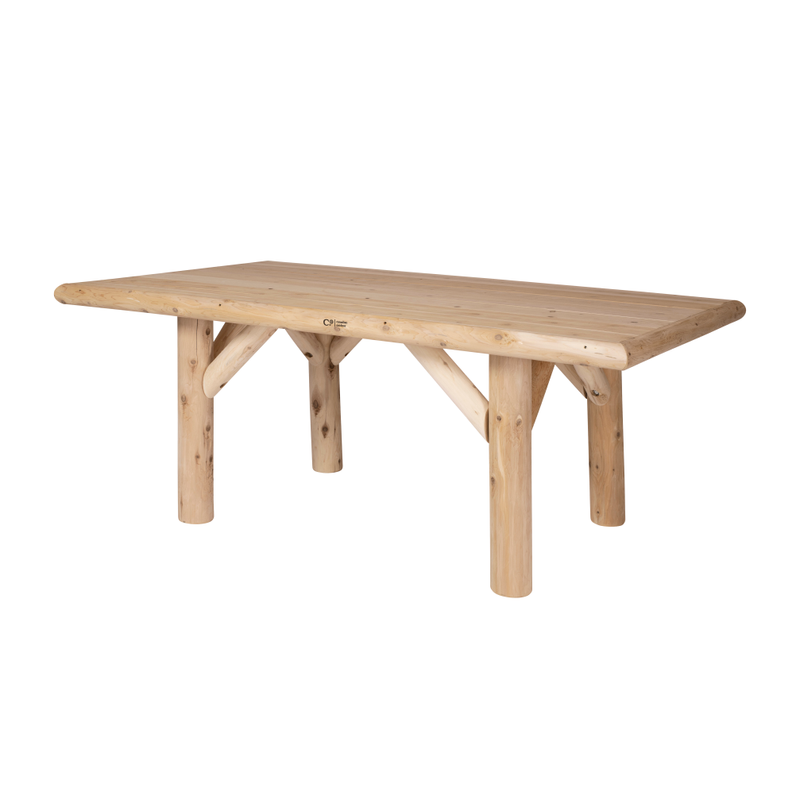 Canadian Outdoor Matbord Log  Northern White Cedar Canadian Outdoor 180 Cm