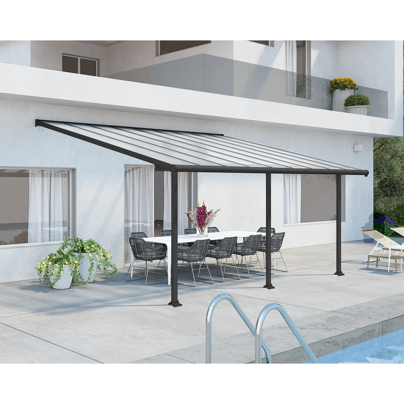 Canopia Altantak Olympia I Aluminium Mörkgrå Canopia 3 X 5,5 M
