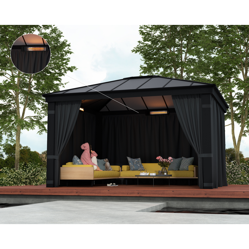 Canopia Ir-värmare Kolfiber Eu Canopia Grå
