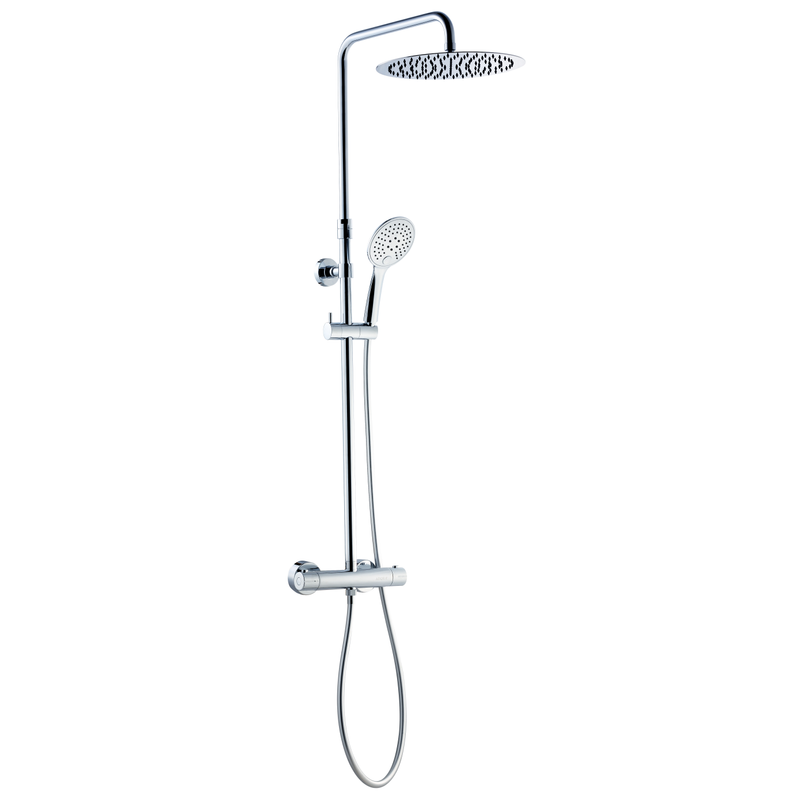 Adora Takduschset Infigo L-300 Krom Med Handdusch Och 150c/c Termostatblandare  150 Mm, 300 Mm