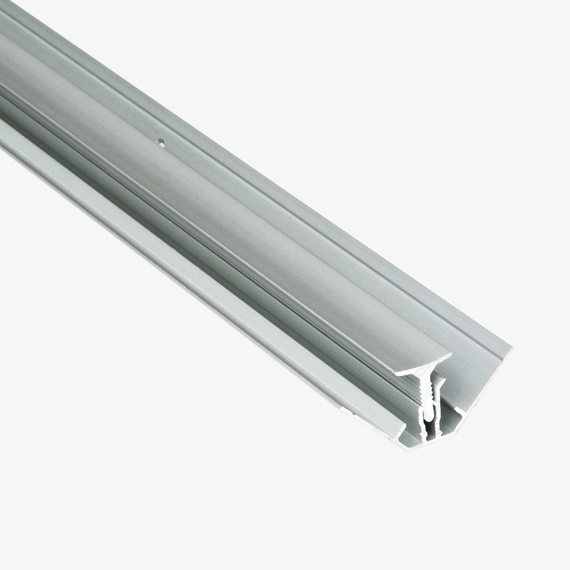 Fibo Hörnlist Invändig Aluminium 2-delad Fibo Natur, 3000 Mm