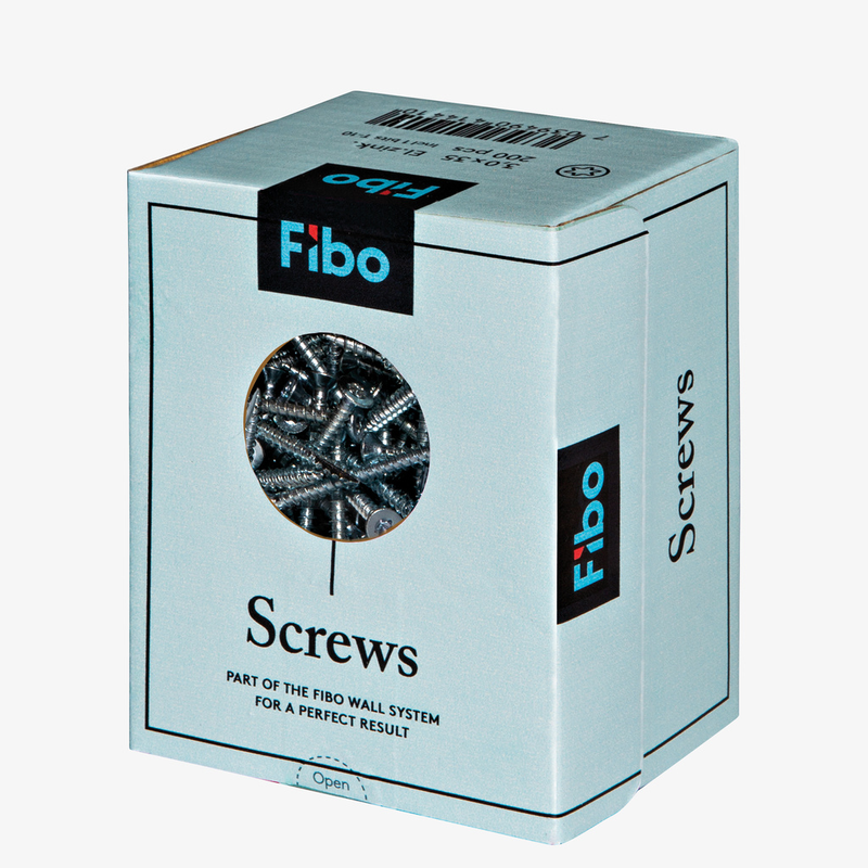 Fibo Monteringsskruvar Väggskivor 3,0x35 Med Bits Fibo 200 St