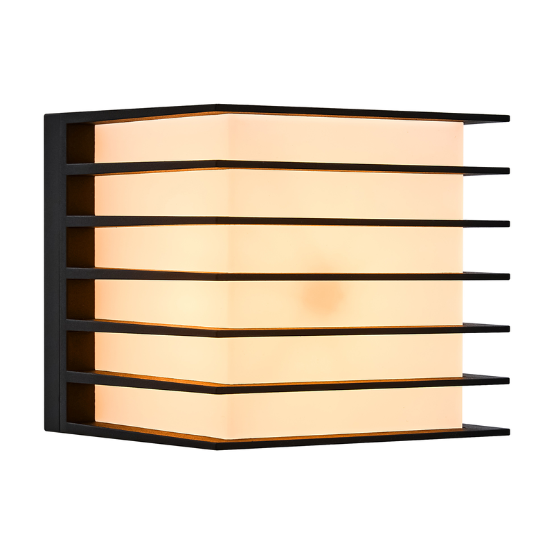 Nordlux Fasadlampa Fluctus 13 Svart  Matt, Klass 1 (jordkontakt)