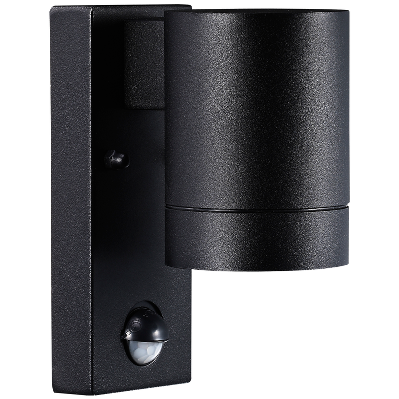 Nordlux Fasadlampa Tin Maxi Sensor Svart  Glas, Fasad (utomhus)