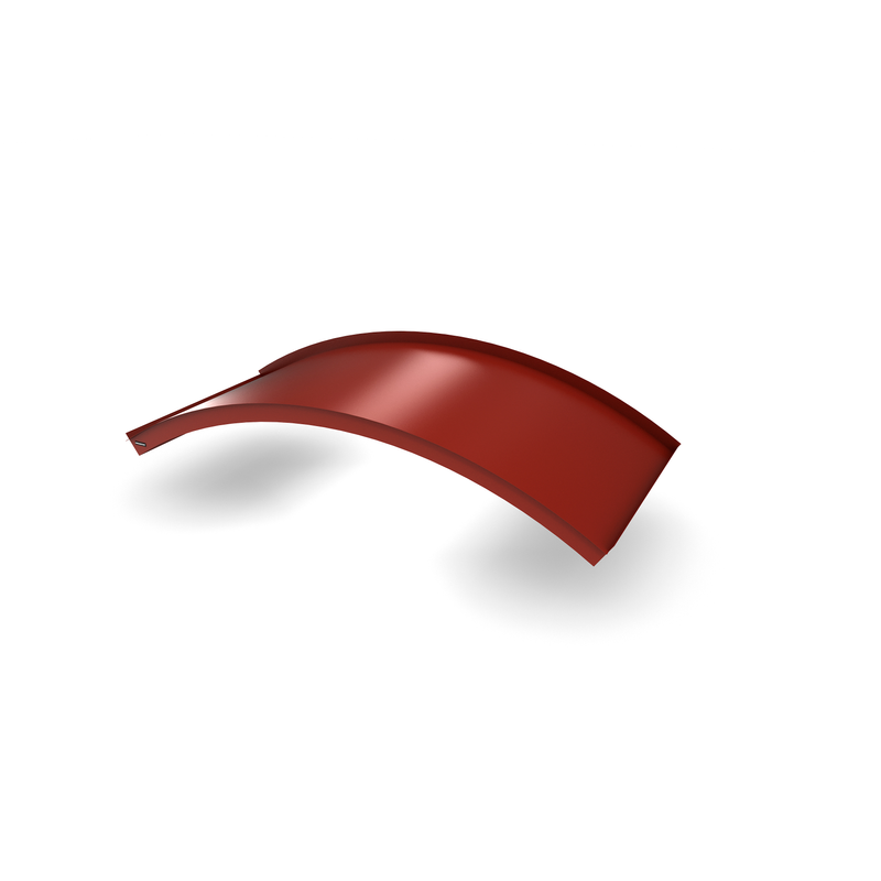Designtak Entrétak Rainbow  2000 Mm, Mörkröd (ral:3009), Vita Spotlights, Vitt Undertak