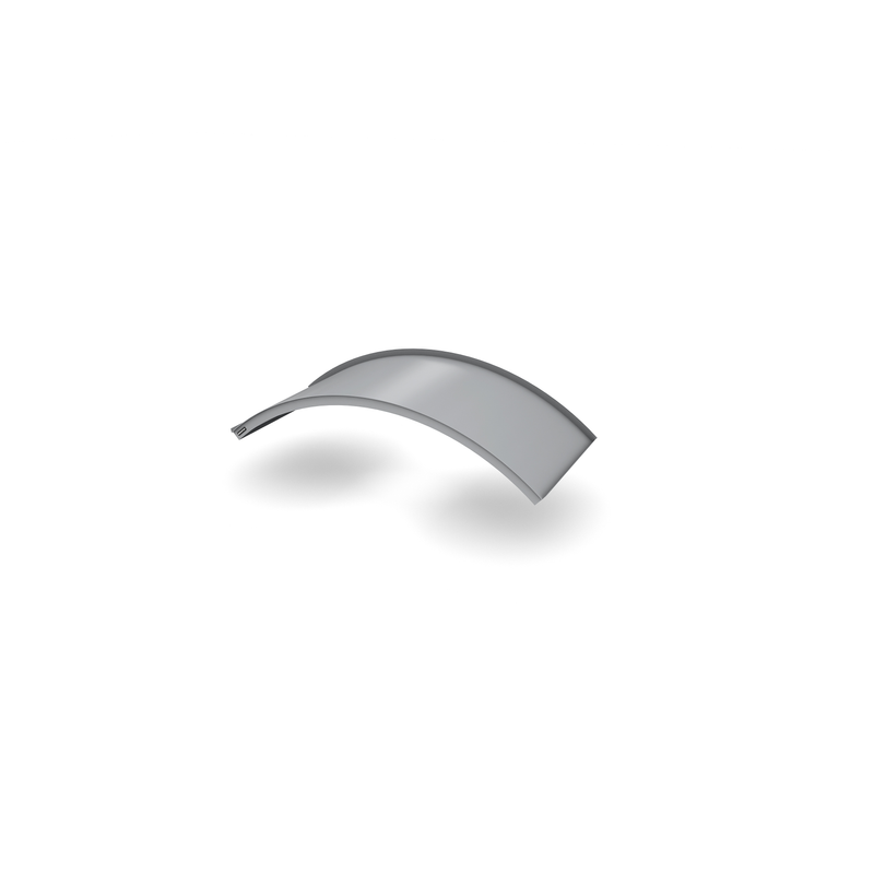Designtak Entrétak Rainbow Small  1400 Mm, Rheinzink, Utan Spotlights, Vitt Undertak