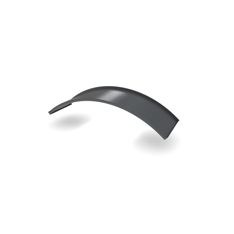 Designtak Entrétak Rainbow Small  2000 Mm, Mörkgrå (ral:7011), Vita Spotlights, Undertak Samma Kulör Som Taket