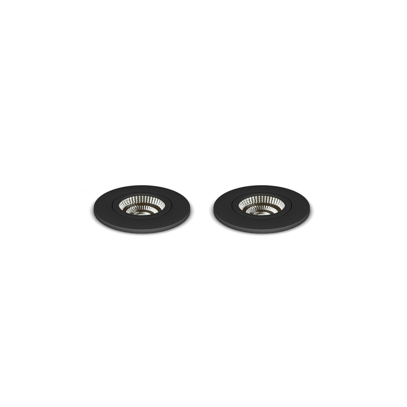 Designtak Spotlights  Svart, 2-pack