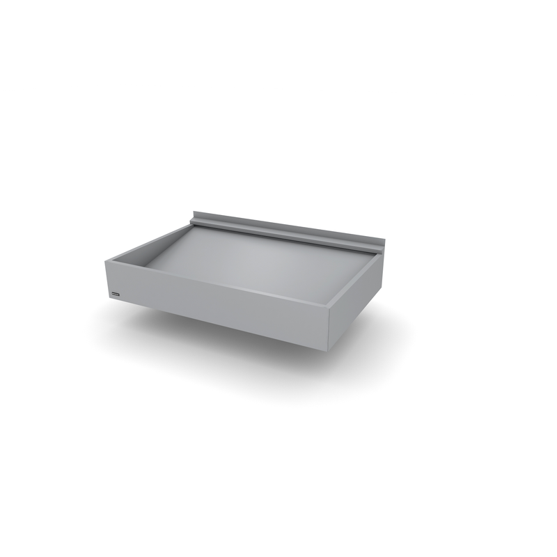 Designtak Entrétak Box Classic  1500 Mm, Rheinzink, Undertak Samma Kulör Som Taket, Utan Spotlights, Vattenutsläpp Höger (sett Framifrån)